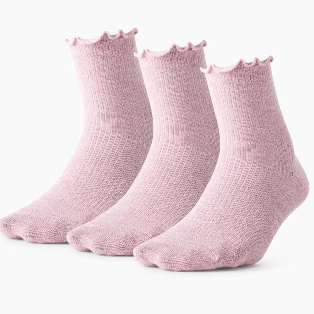 NWT Wilfred Sugarplum Metallic Crew Sock 3-pack